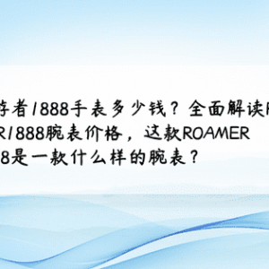 ROAMER1888是什么表？