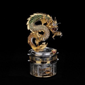 帕玛强尼Le Dragon et la Perle du Savoir游龙戏珠自动座钟