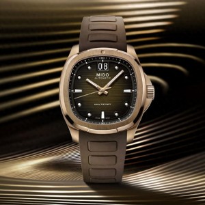 瑞士美度表全新舵手系列TV玫瑰金PVD腕表，价格1万