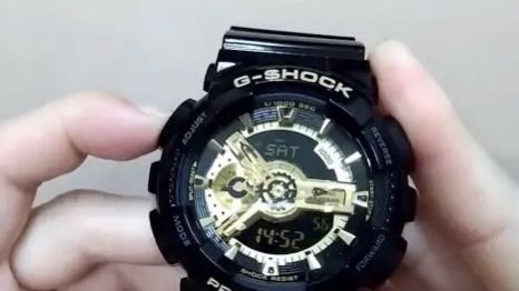 卡西欧g-shock黑金手表怎么调时间-第2张图片