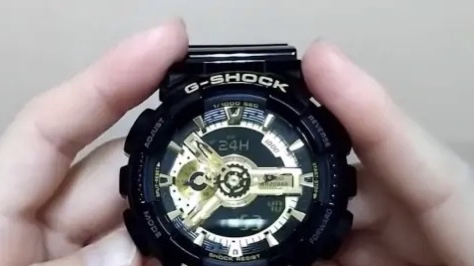 卡西欧g-shock黑金手表怎么调时间-第3张图片