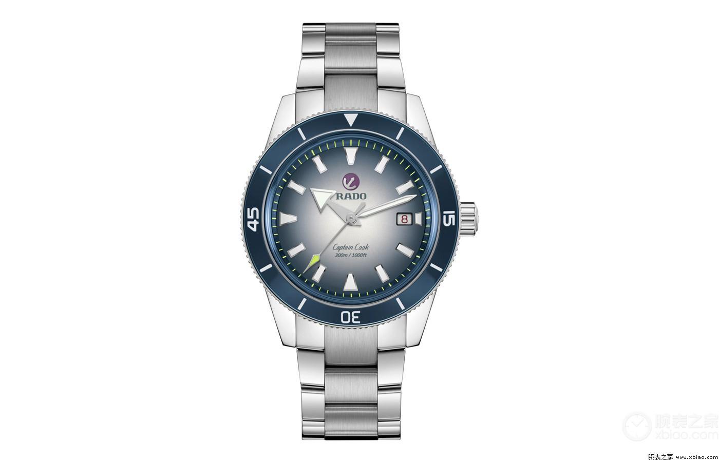 Rado瑞士雷达表库克船长系列渐变蓝色腕表，公价2万-第3张图片